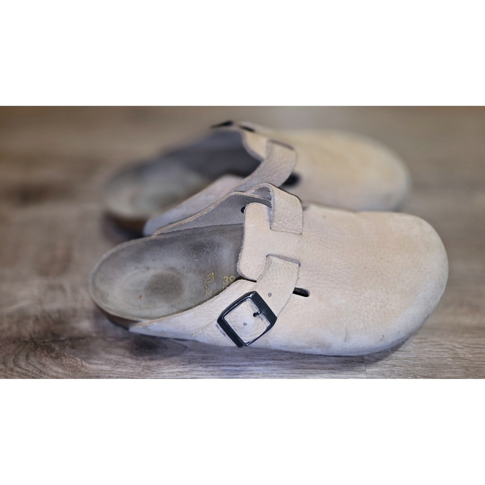 Birkenstock size 39 Suede leather Boston Mules Clogs Slip On